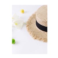 D'été De Femmes En Plein Air Parasol Chapeau De Paille Soleil Protection Chapeau Grand Bord Chapeau De Plage Raphia Chapeau D'été Vente Chaude Même Style main image 6