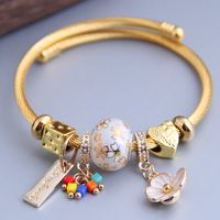 Fashion Metal Wild Pan Dl Sweet Flower Pendant Multi-element Accessories Nihaojewelry Wholesale Bracelet main image 2