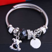 Fashion Metal Wild Pan Dl Sweet Cute Bear Pendant Accessories Bracelet Nihaojewelry Wholesale main image 1