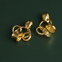 New Fashion Earrings Simple Geometric Retro Metal Earrings main image 6