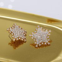 New Exaggerated Stud Earrings Star Diamond Earrings For Women Wholesale main image 1