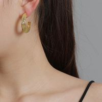 New Simple Metal Earrings Simple C-shaped Geometric Earrings main image 6