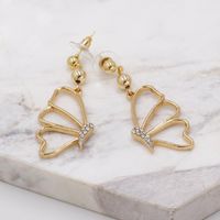 Butterfly Crystal Earrings New Fashion Cute Earrings Wholesale main image 5