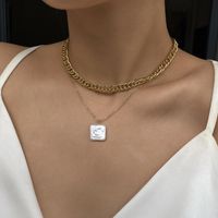 New Simple Item Decorated With Diamond Cross Short Clavicle Necklace Female main image 4