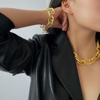 Hip-hop Punk Style Exaggerated Necklace Female Thread Chain Necklace Bracelet main image 6