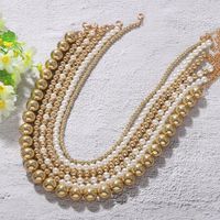 New Fashion Simple Handmade Pearl Necklace For Women Wholesale main image 1