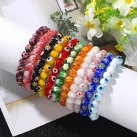 Bohemian Print Fun Funny Eyes Handmade Beaded Bracelet Female main image 1