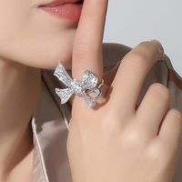 Korean New Diamond Bow Bow Ring For Women Wholesale main image 3