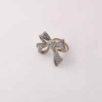 Korean New Diamond Bow Bow Ring For Women Wholesale main image 4