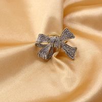 Korean New Diamond Bow Bow Ring For Women Wholesale main image 6
