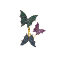 Color Tridimensional Tres Anillos De Mariposa Flash Diamante Micro-set Circón Anillo De Dedo Índice Abierto Para Mujeres Al Por Mayor main image 5