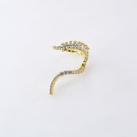 The New Micro-set Zircon Crystal Curved Ring For Women Wholesale main image 3