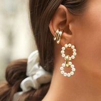 New Fashion Simple Pearl Earrings For Women Wholesale main image 5