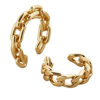 Wholesale Jewelry Retro C Shape Alloy No Inlaid Plating Earrings main image 3