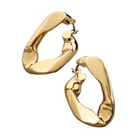 2020 Européen Et Américain Nouveau Irrégulière Tordu Fabuleux Personnalité Boucles D'oreilles Géométrique Ronde Oreille Goujons Creative Anneau Oreille Clip main image 1