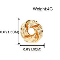 Europäische Und Amerikanische Einfache Mode Geometrisches Temperament Galvani Sierte Ohrringe Damen Retro Ohrringe F4770 main image 6