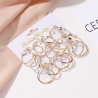 New Simple Wild Circle 9 Pairs Of Earrings Women Wholesale main image 4