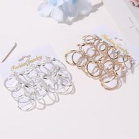 New Simple Wild Circle 9 Pairs Of Earrings Women Wholesale main image 5