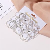 New Simple Wild Circle 9 Pairs Of Earrings Women Wholesale main image 6