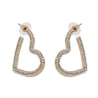 The New Heart-shaped Diamond Earrings For Women Wholesale sku image 1