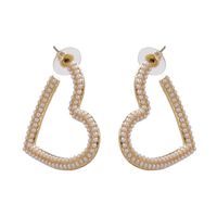 The New Heart-shaped Diamond Earrings For Women Wholesale sku image 2