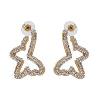 New Exaggerated Stud Earrings Butterfly Diamond Earrings For Women Wholesale sku image 1