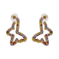 New Exaggerated Stud Earrings Butterfly Diamond Earrings For Women Wholesale sku image 2