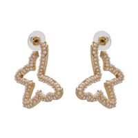 New Exaggerated Stud Earrings Butterfly Diamond Earrings For Women Wholesale sku image 3