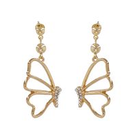 Butterfly Crystal Earrings New Fashion Cute Earrings Wholesale sku image 1