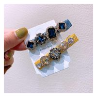 Coréenne Au Début Du Printemps Nouveau Designer D'origine Baroque Strass Crème Série Tous Les-match L'industrie Lourde Côté Clip Bijoux En Épingle À Cheveux main image 4