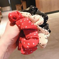 Korean New Sweet And Cute Polka Dot Cheap Scrunchies Wholesale main image 3