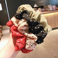 Korean New Sweet And Cute Polka Dot Cheap Scrunchies Wholesale main image 4