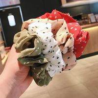 Korean New Sweet And Cute Polka Dot Cheap Scrunchies Wholesale main image 5