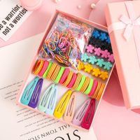 Korean New Cute Simple Hairpin Hair Rope Gift Box Set Wholesale main image 4