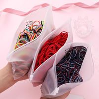 100 قطعة من 3 سنتيمتر اللون Scrunchies المطاط الفرقة رخيصة بالجملة main image 2