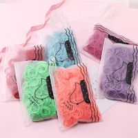 100 Pieces Of 3cm Color Rubber Band Cheap Scrunchies Wholesale main image 6