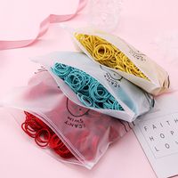 100 قطعة من 3 سنتيمتر اللون Scrunchies المطاط الفرقة رخيصة بالجملة main image 5