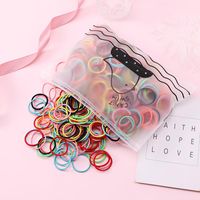 100 Pieces Of 3cm Color Rubber Band Cheap Scrunchies Wholesale main image 3