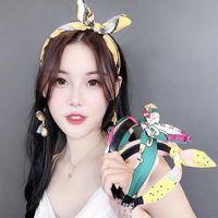 Korean New Fashion Cute Tassel Streamer Bow Tie Cheap Headband Wholesale main image 6