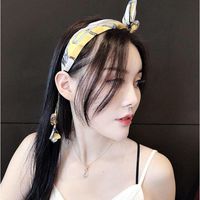 Korean New Fashion Cute Tassel Streamer Bow Tie Cheap Headband Wholesale main image 5