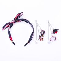 Korean New Fashion Cute Tassel Streamer Bow Tie Cheap Headband Wholesale main image 3