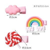 Korean Cute Color Lollipop Rainbow Cheap Hairpin Wholesale main image 5