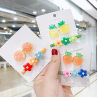 New Fashion Fruit Side Clip Color Cheap Flower Hairpin Wholesale main image 1