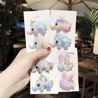Korean Children's Glitter Whale Elephant Cartoon Cheap Hairpin Wholesale main image 6