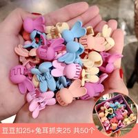 100 Pieces Of Colorful Flower Hairpin Beanie Clips Korean Girls Small Hair Clips sku image 14
