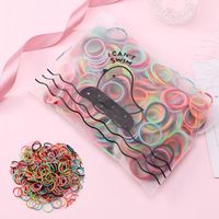 100 Pieces Of 3cm Color Rubber Band Cheap Scrunchies Wholesale sku image 1