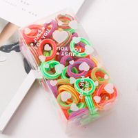 Korean Children&#39;s Hair Accessories Girls 100 Boxed Towel Ring Baby Hair Ring Rubber Band Hair Rope sku image 2