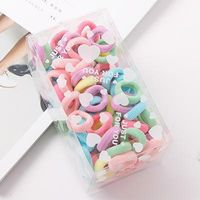 Korean Children&#39;s Hair Accessories Girls 100 Boxed Towel Ring Baby Hair Ring Rubber Band Hair Rope sku image 5