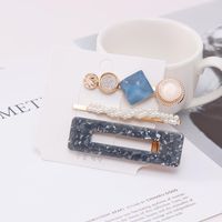 Korean Pearl Crystal Cheap Hairpin Wholesale Set sku image 7