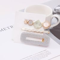 Korean Pearl Crystal Cheap Hairpin Wholesale Set sku image 12